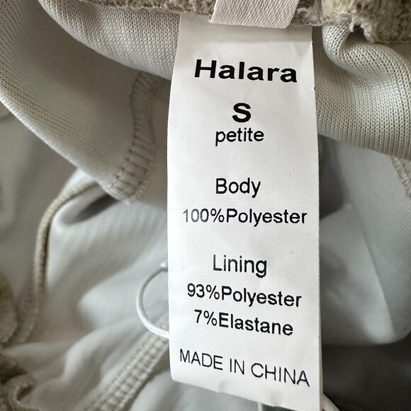 Halara Corduroy Pants Women’s Small Cream Beige Wide Leg Pull-On Lounge NWT New - Picture 7 of 11